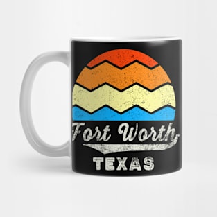 Fort Worth Texas Vintage Sunset Mug